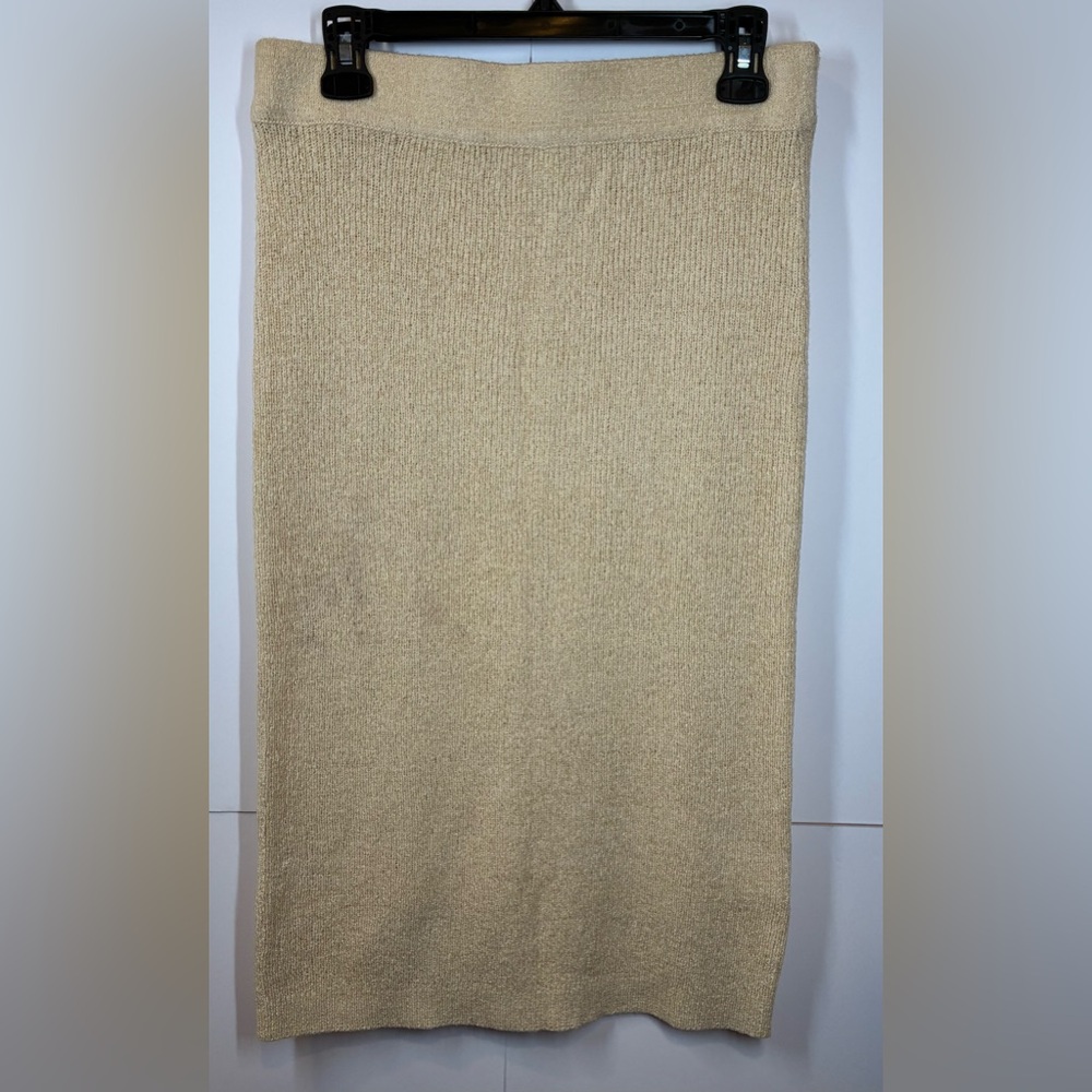 Calvin Klein Cream Pull On Sweater Pencil Skirt Size Small